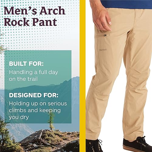 Miniatura 2 de Marmot Pantalón Arch Rock para hombre, ligero, transpirable, de secado rápido, con protección UPF