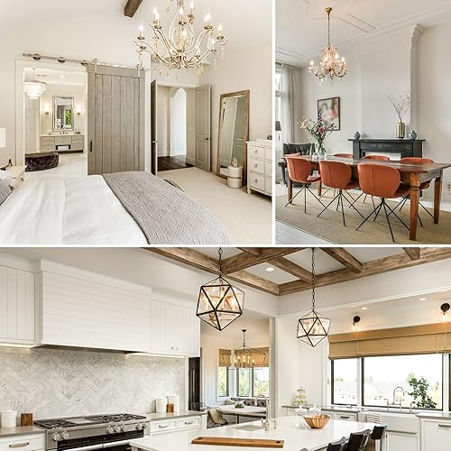 Miniatura 7 de LUXRITE Paquete de 12 bombillas LED de candelabro equivalentes a 100 W, 800 lúmenes, blanco cálido 2700 K, 7 W, bombillas de araña regulables CA11,