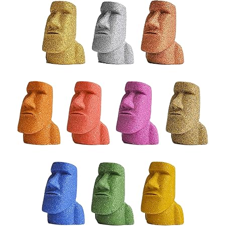 Amazon 南三陸モアイファミリー 開運ミニモアイ像 おもしろ雑貨 プレゼント グッズ 置物 オブジェ フィギュア お守り インテリア 小さい 小物 手のひらサイズ 砂 サンド 10体セット インテリア オンライン通販