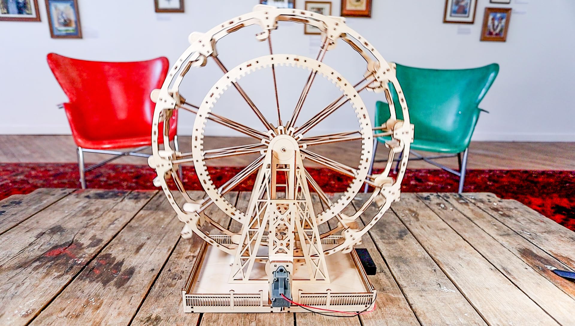 Amazon | CoasterDynamix 3D観覧車木製モデルキット - 電動式組み立て