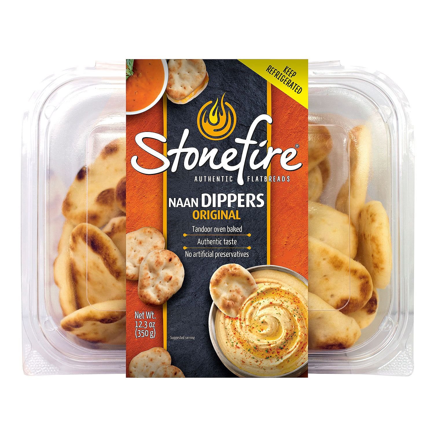 Authentic Flatbread Naan Dippers, 12.3 oz