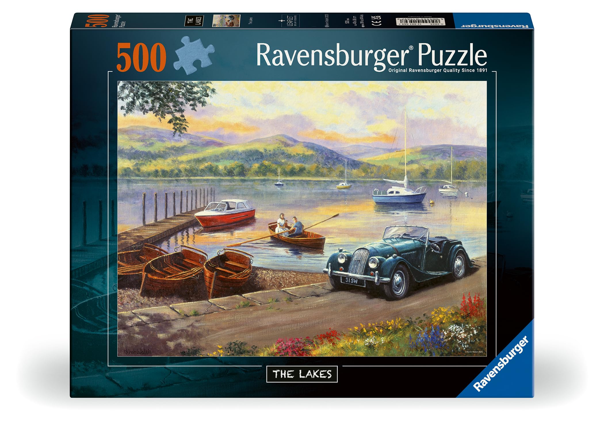Ravensburger Stop at the Lakes by Kevin Walsh 500 piece nostalgic jigsaw puzzle