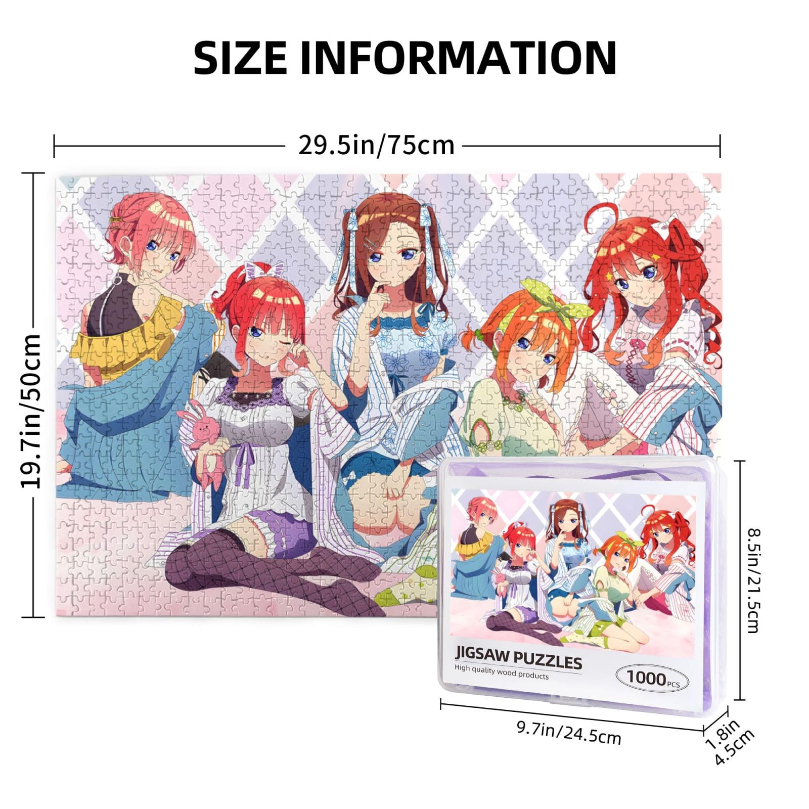 Amazon.co.jp: パズル 1000ピース 五等分の花嫁 木製 ジグソーパズル