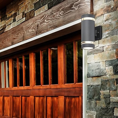 Miniatura 2 de LMP LED luces de pared para porches, luces para el aire libre, cuerpo de aluminio impermeable, 3000k 5W con certificado ETL