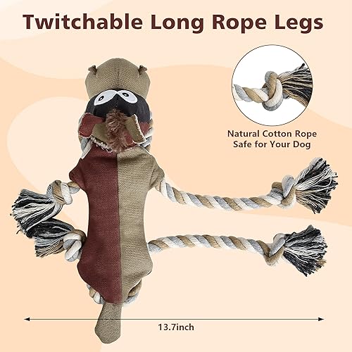 Miniatura 2 de IOKHEIRA Juguetes para Perros para Masticadores Agresivos, Juguetes para Perros Duros e Indestructibles, Juguetes Chirriantes para Perros Grandes,