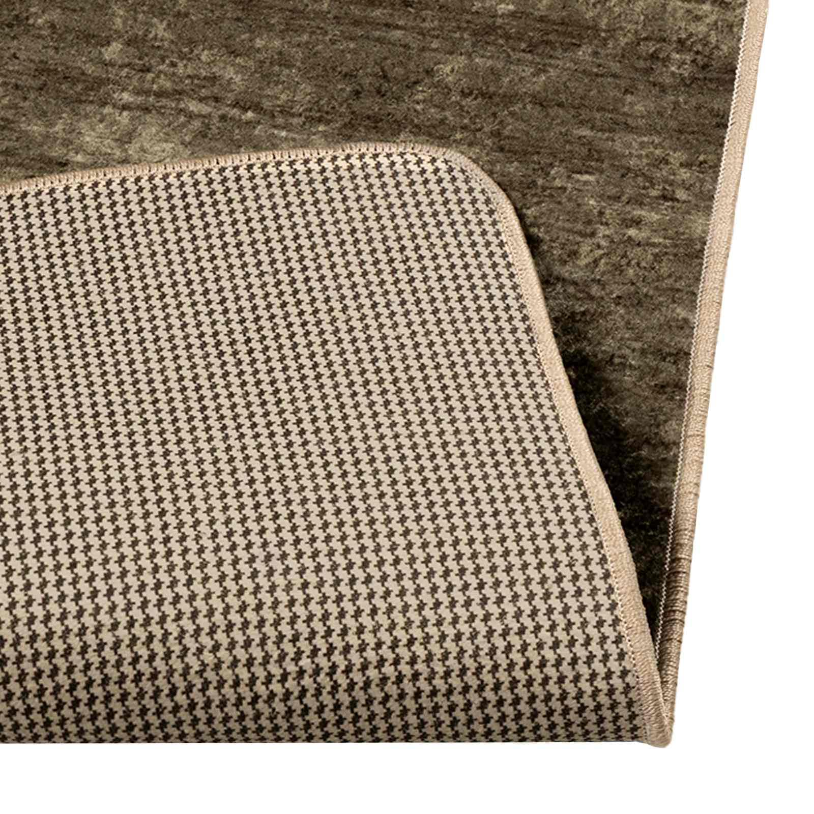 Marsa Tapis de sol, vert forêt, 80 x 100 cm, en polyester PVC, antidérapant, lavable, pour couloir, salon, chambre à coucher, chambre d'enfant, moderne, doux