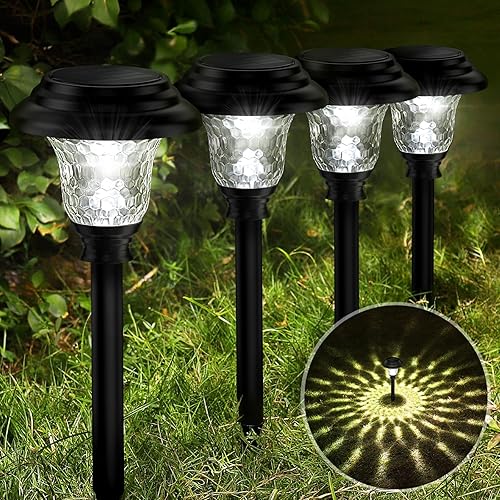 Miniatura 1 de Luces de jardín solares para exteriores encendido y apagado automático impermeables  iluminación solar de paisaje para senderos caminos patio y