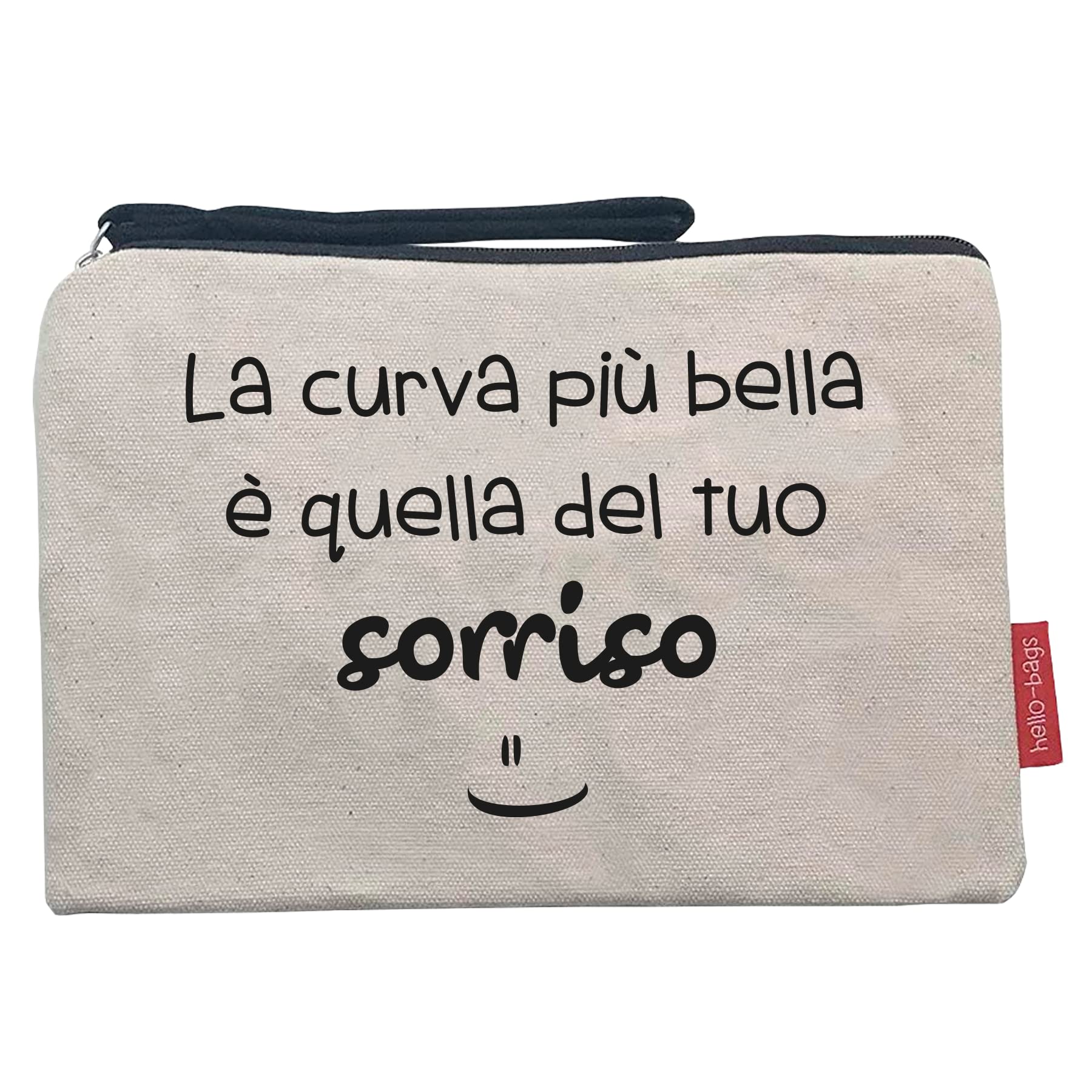 Hello-Bags Women's B-002-curvabella Toiletry Bags/Handbags, Ecru, Medium