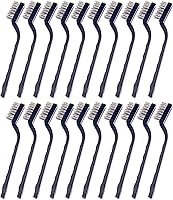 Sunmns 20-Pack Mini Stainless Steel Wire Brushes - Clean Rust, Welding Slag & Stains in Hard-to-Reach Areas