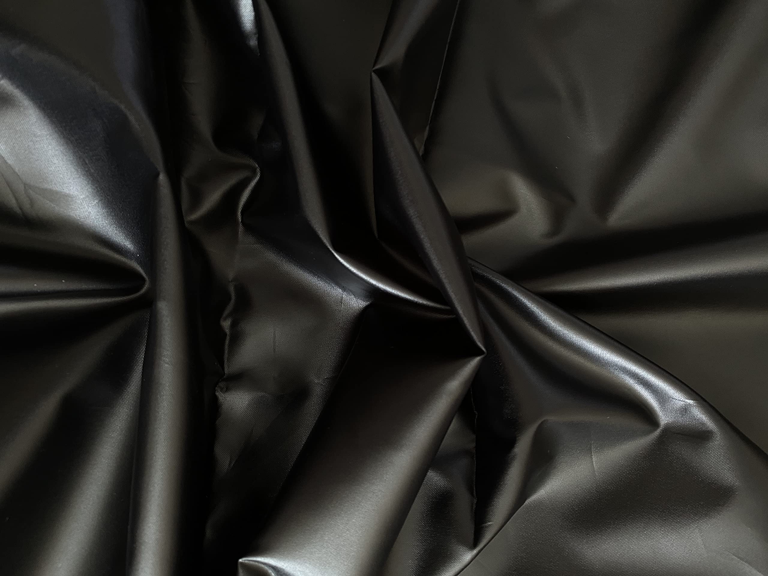 Novato Textiles Waterproof Canvas Polyester Fabric Material Outdoor Camp Tent Cover Banners Tear Resistant- Four Colours (Black, 1 METRE(PRE Cut))