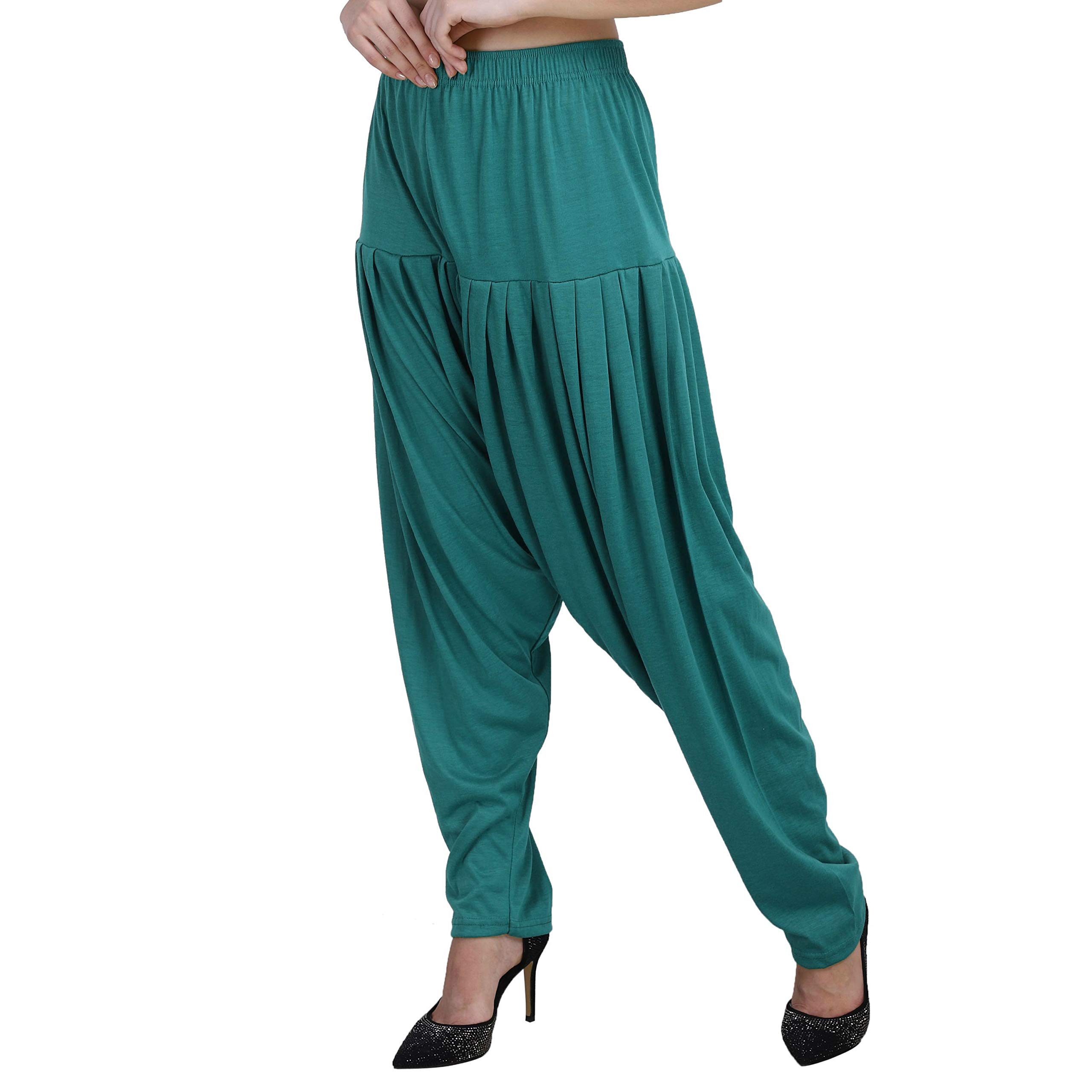 casuals Women's Drawstring Regular Viscose Harem Patiyala/Patiala Pants 33 Colours-picture-50