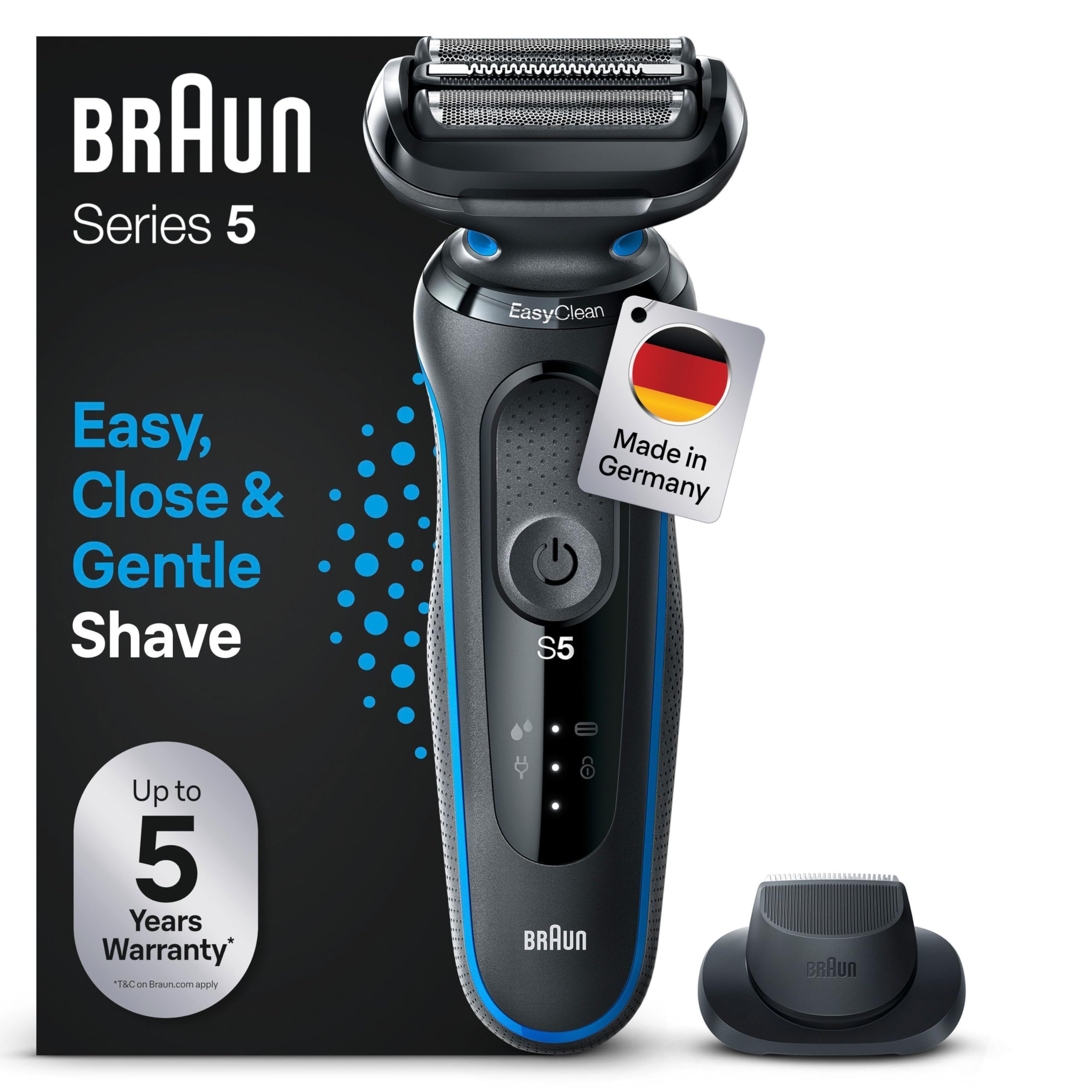 Braun Yeni Seri 5 B1200s Kablosuz Tıraş Makinesi, AutoSense