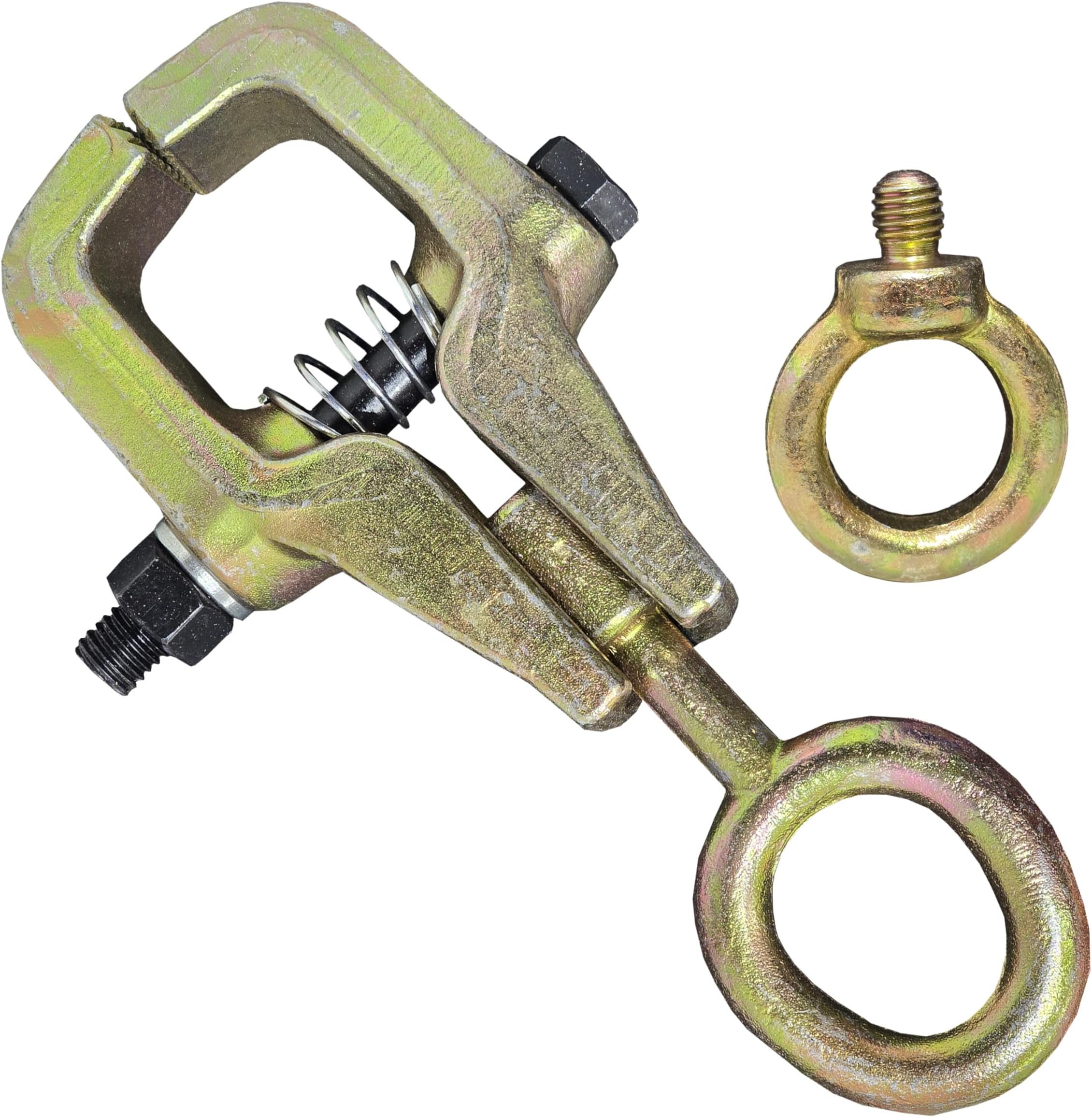 Digital Craft 5 Ton Auto Body Repair Pull Clamp Top and Straight 2 Way Self Tightening Frame Grips Pull Clamp for Automotive Car Vehicle Body Repair Garage Use