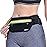 UShake Slim Running Belt, Ultra Light Bounce Free Waist Pouch Fitness Workout Belt Sport Waist Pack Exercise Waist Bag for Apple iPhone 8 X 7 6+ 5s Samsung in Running Gym Marathon Cycling(04BK)