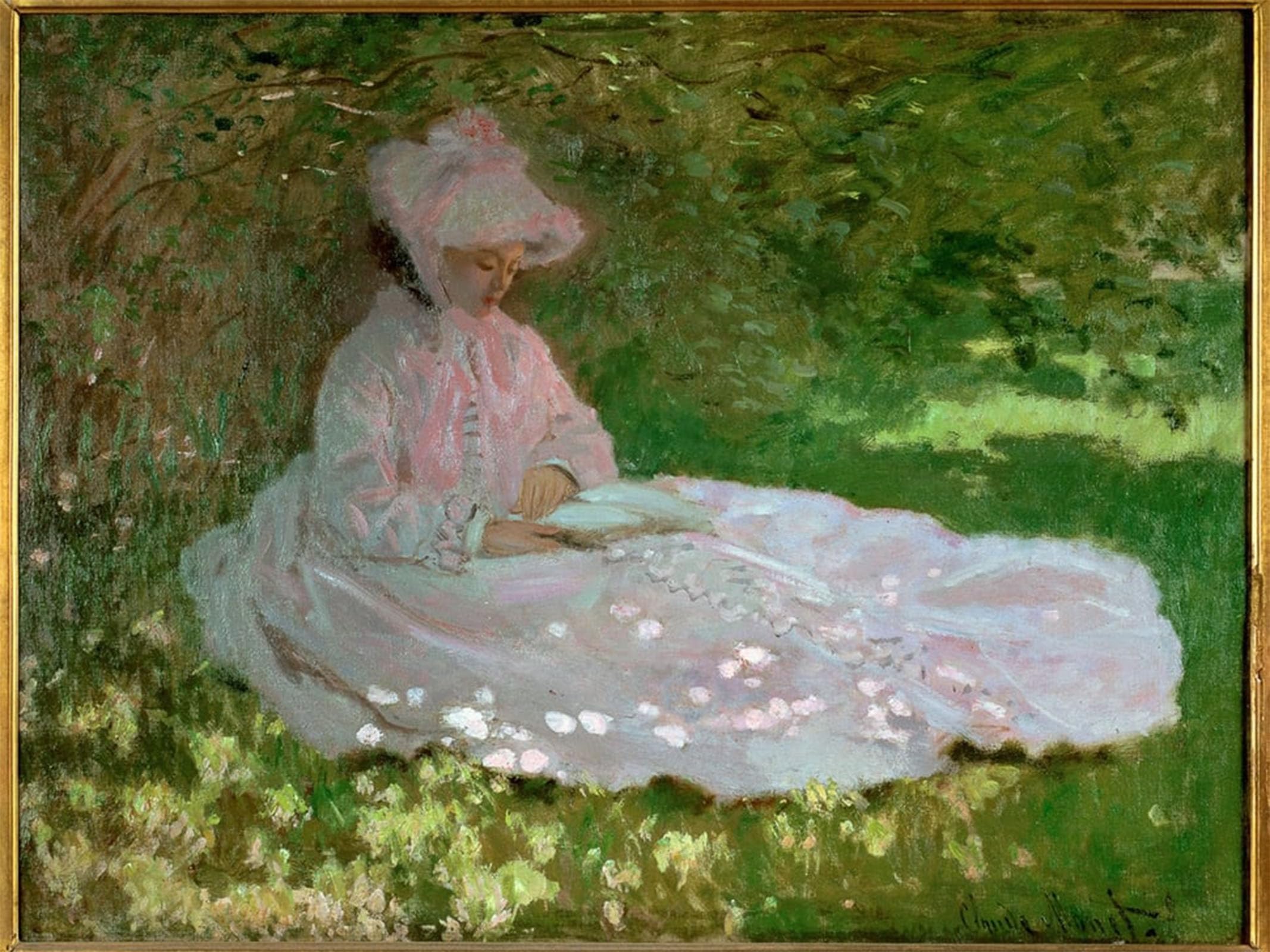 SERENDIPITP Abstract Painting Mural Print Picture Wall Decor Painting The reading light by Claude Monet Vintage Wall Artwork for Home Decor 60x90cm