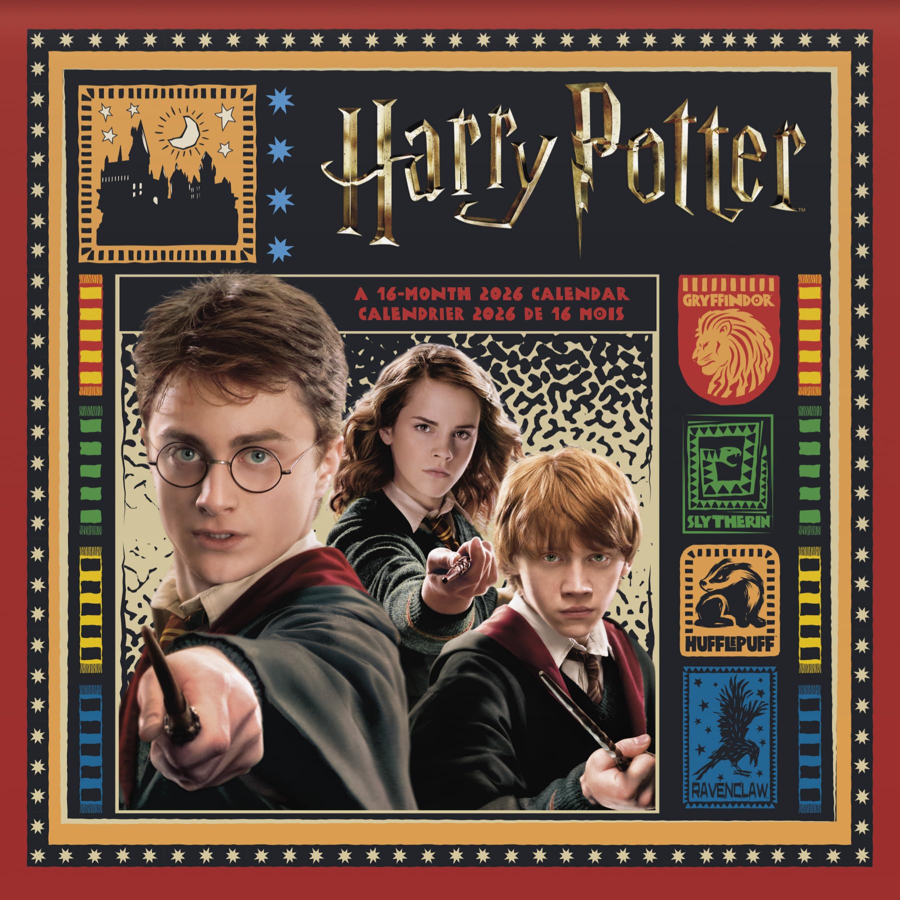 2026 Harry Potter (Bilingual French) Wall Calendar (English and French Edition)