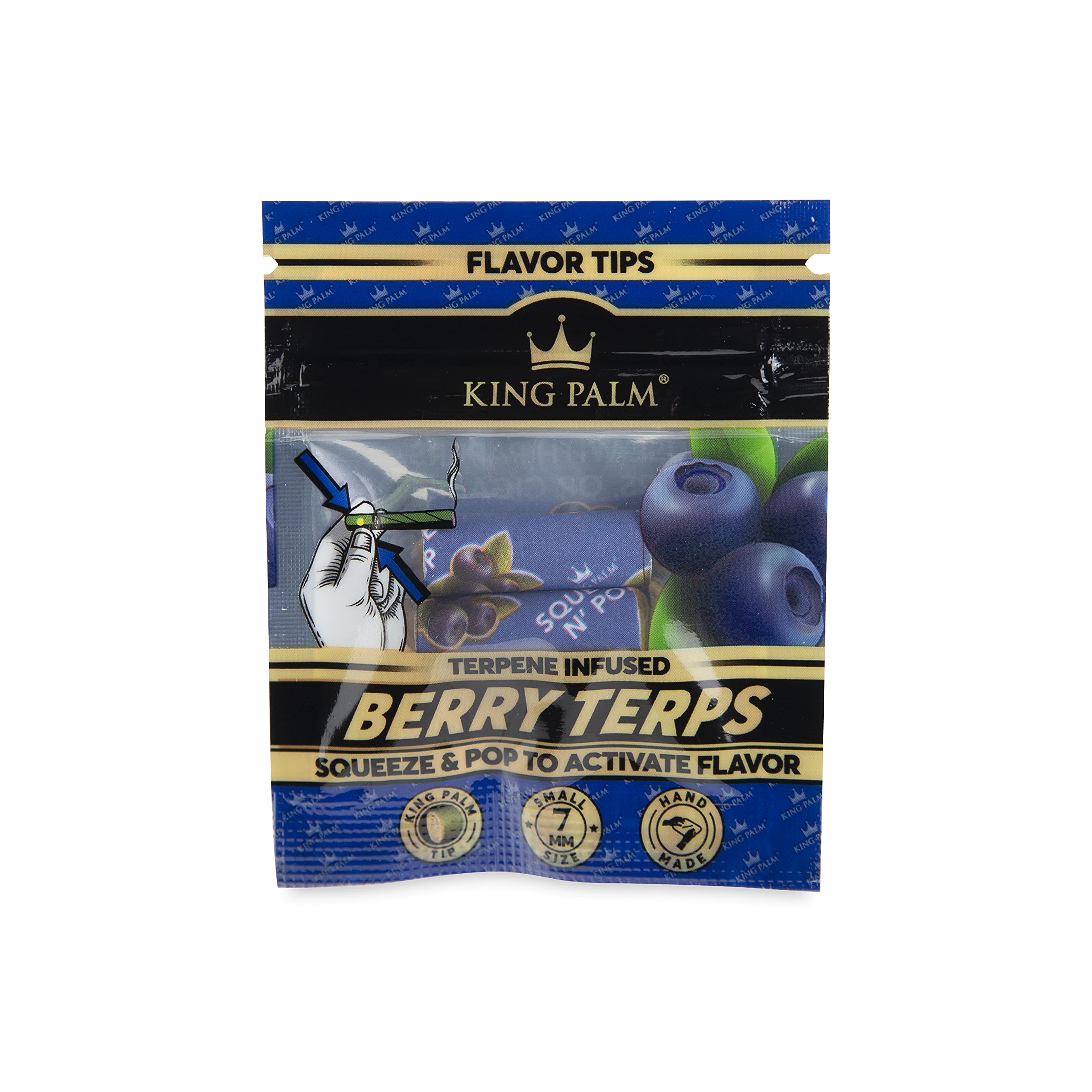 Buy King Palm Flavors Filter Tips Berry Terps 1 Count Flavored Pre
