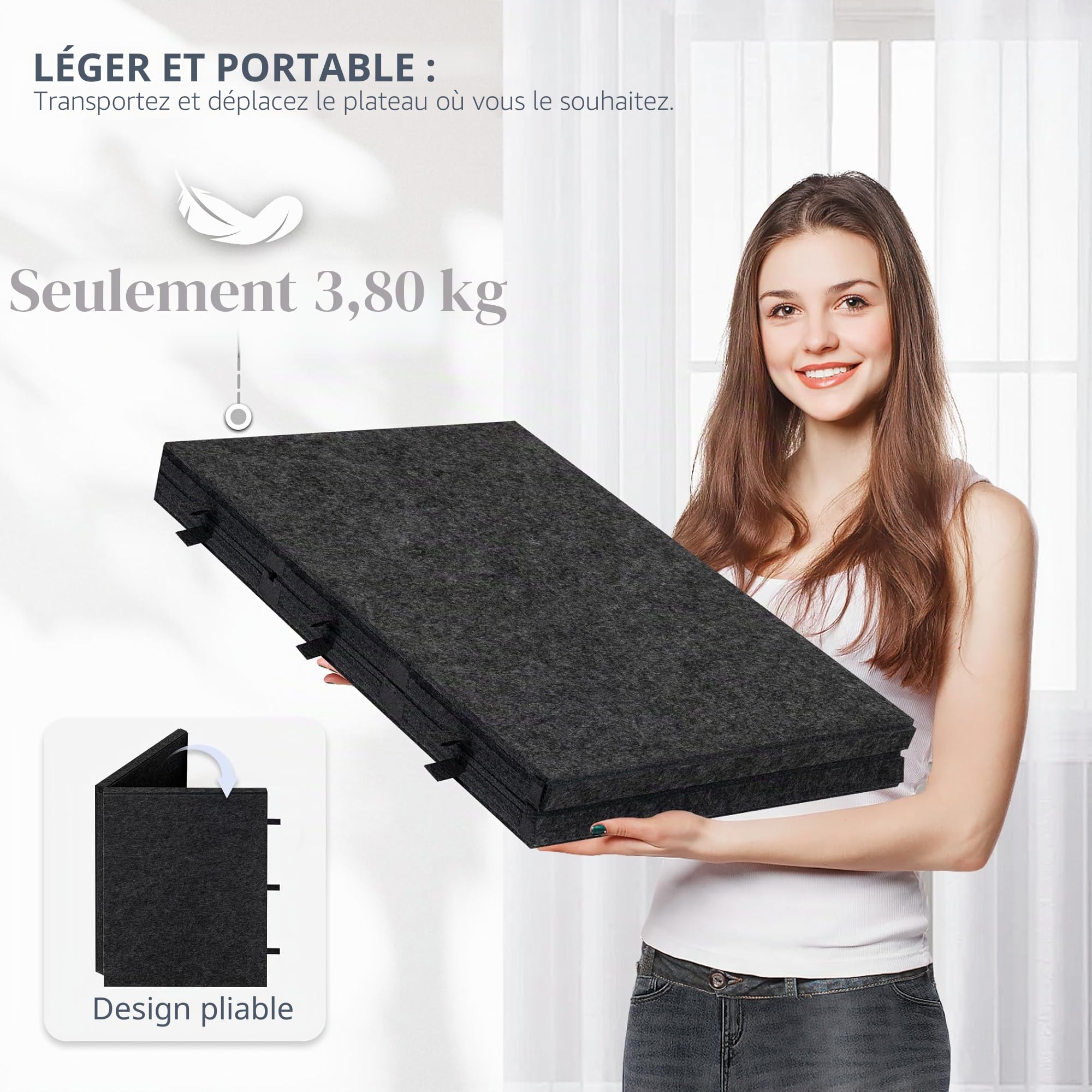 LAVIEVERT Planche de puzzle portable de 2 000 pièces avec 6 tiroirs et plateaux, table inclinable avec support et housse 2 en 1, économiseur de rangement léger