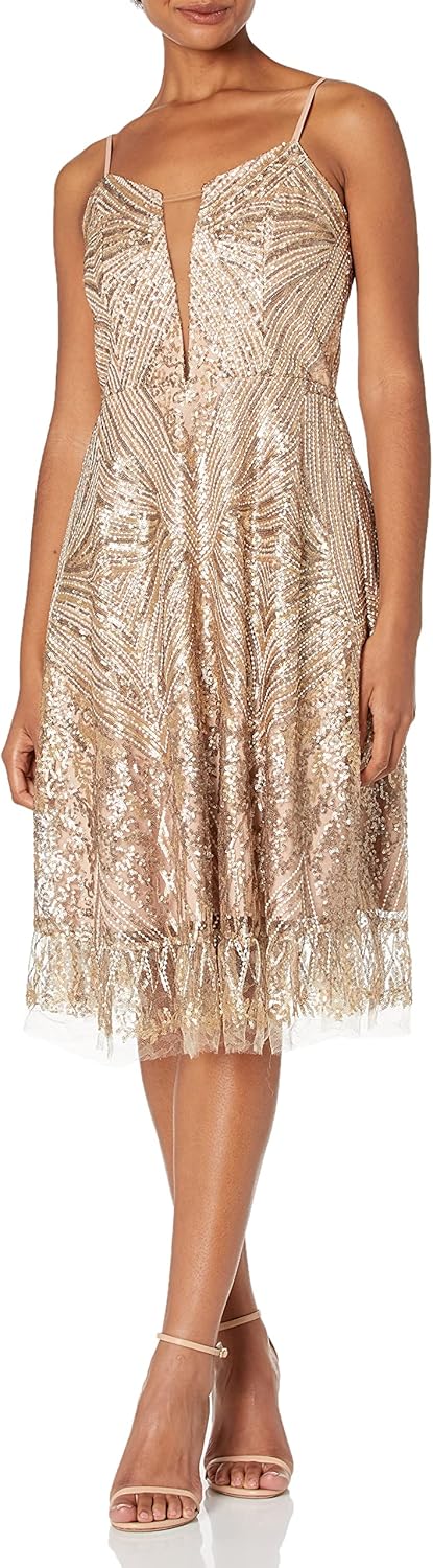 Dress the Population Womens Leona Sleeveless Beaded Togo | Ubuy