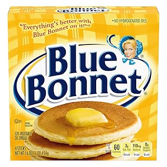 Blue Bonnet Spread Quarters, Butter Substitutes, 16 oz, 4 Sticks