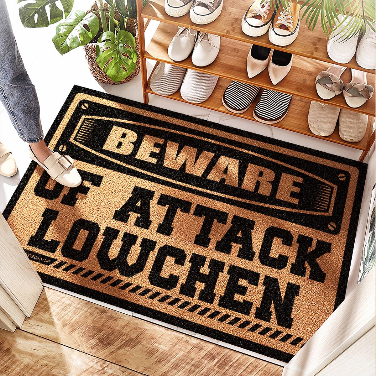 Tapis entrée extérieur anti boue en coco 50x80cm pour en finir avec les sols sales