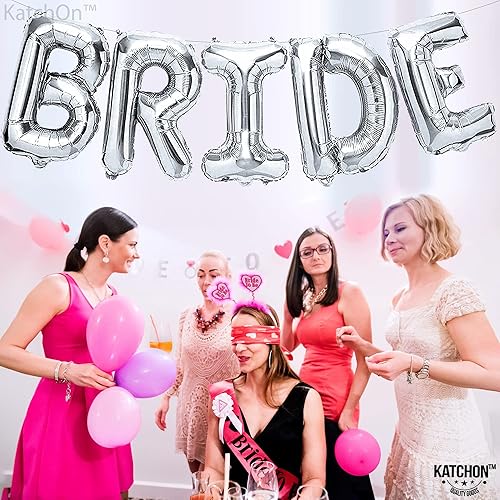 Miniatura 8 de KatchOn, Globos de novia gigantes plateados, 40 pulgadas, cortina de fondo plateada iridiscente, extragrande, 6.4 x 8 pies, paquete de 2 unidades,