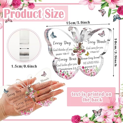 Miniatura 3 de Barydat Regalos cristianos de acrílico, versículos de la Biblia, regalos religiosos para mujeres y hombres, escritura inspiradora, decoración de