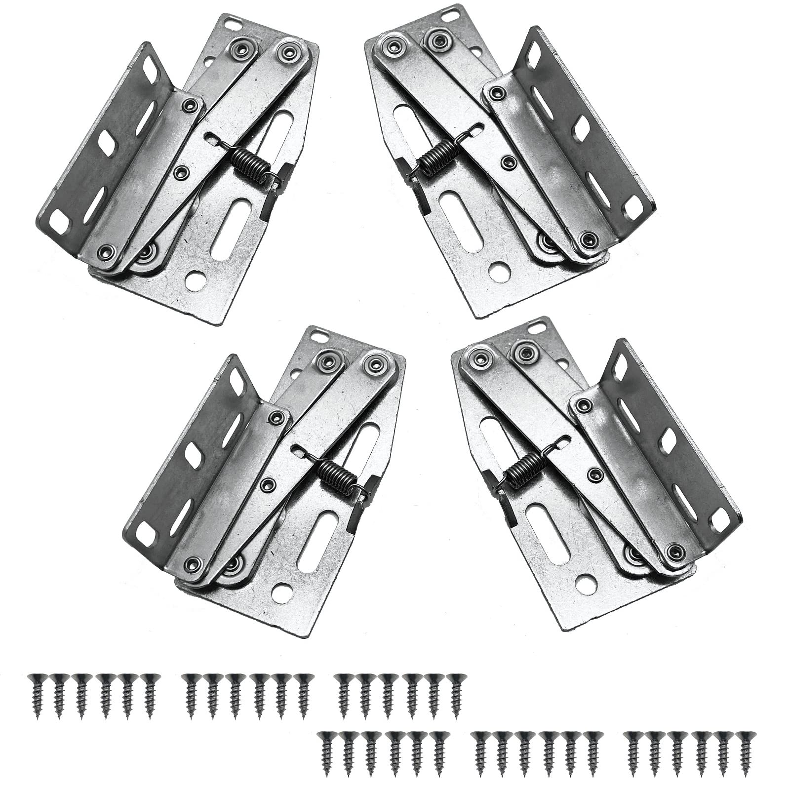 MIAO JIN 4Pcs 45 Degrees Scissor Hinges Tip Out Tray Hinges for