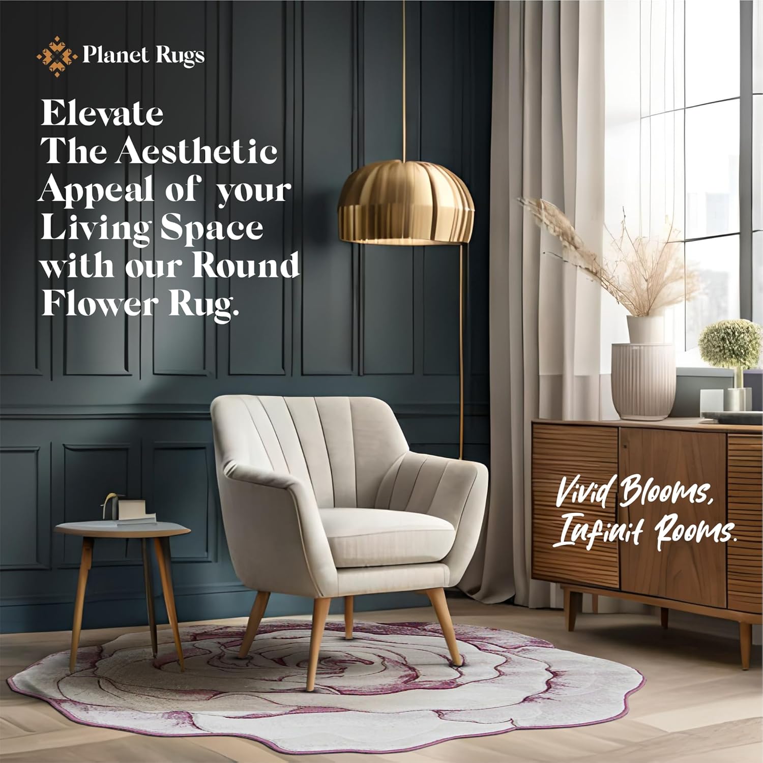 Rose Rug 2ft Round Area Rugs Cute Plush Flower Shaped Rug Circle Girly for Bedroom Floor Living Room Carpet 304 Pink