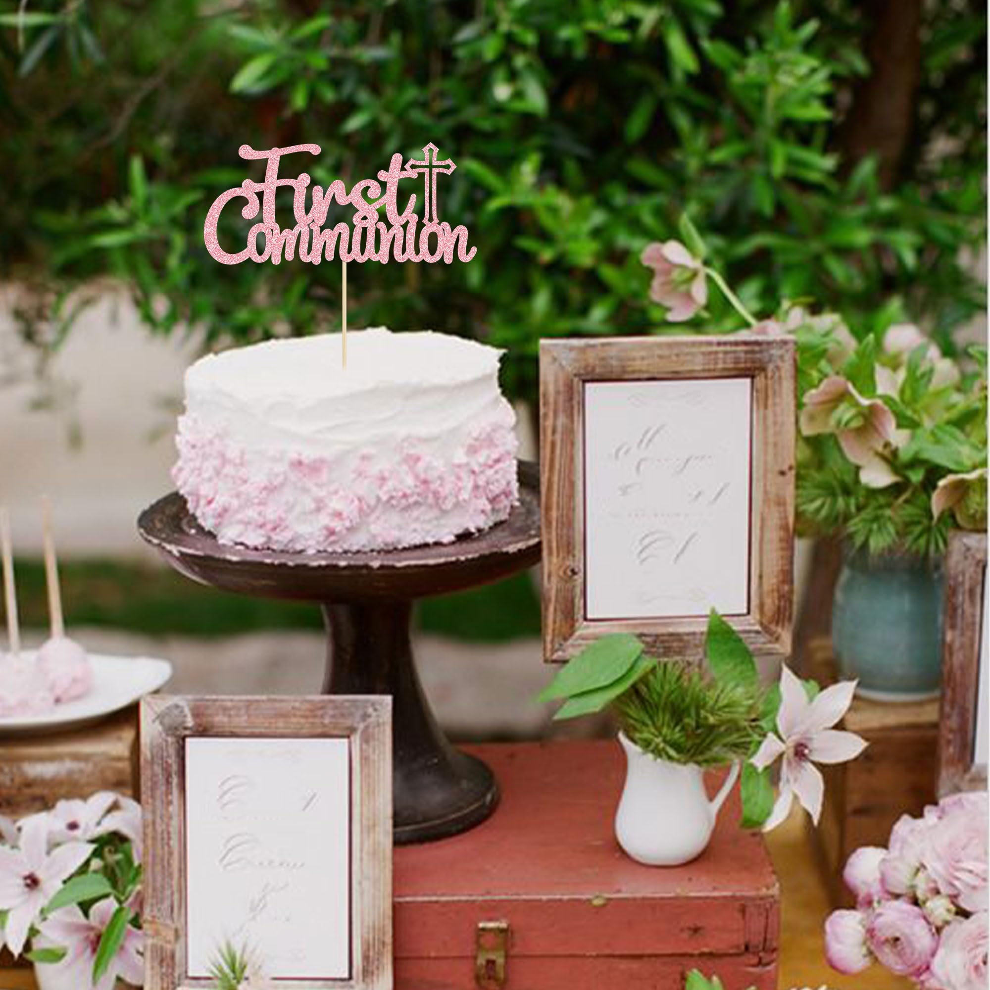 Gyufise 31-teiliges Kuchen-Dekoset In Rosa – Mit Aufsatz & Luftballon-Sticks, Aus Lebensmittelechtem Papier, Für Mädchengeburtstag, Babyparty & Mottopartys