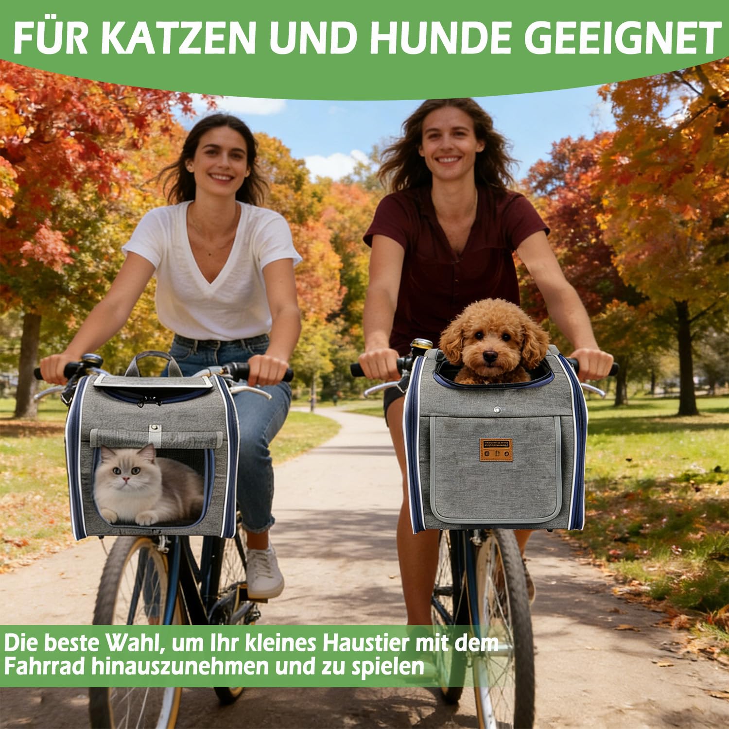 Cestini per bicicletta per cani (non espandibili)
