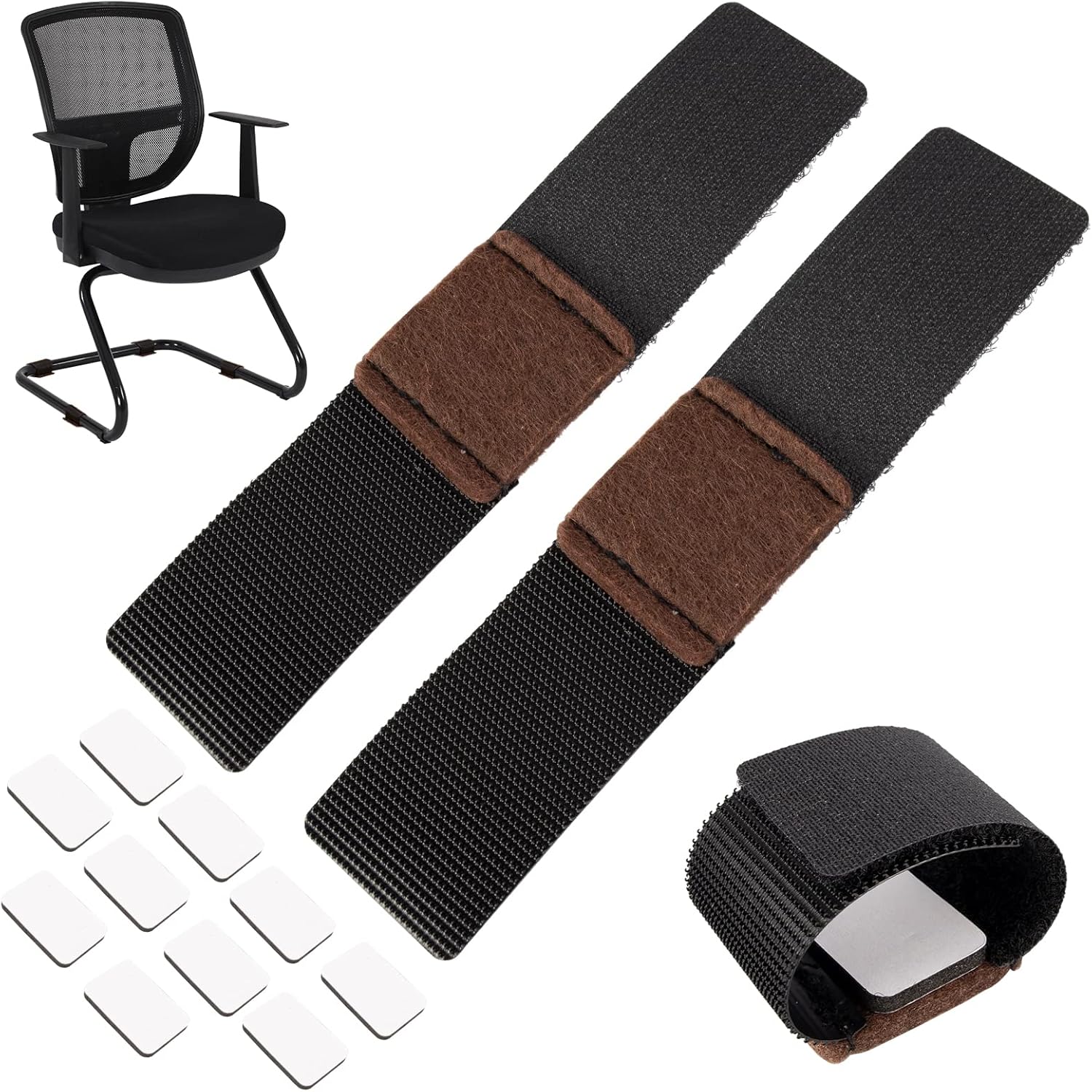 Bahan alamy Felt Pads for Furniture, 24 PCS Furniture Pads, Chair Floor