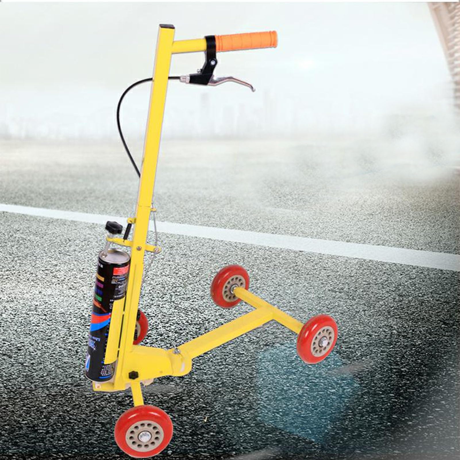 GLETSF Line Marking Machine,Floor Line Marker,Hand-Push Lane Marking Applicator,Marking Tools,for Schools Sports Surfaces Industrial Marking,