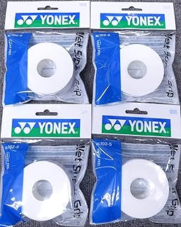 YONEX(ヨネックス) ウェットスーパーグリップテープ(５本巻き詰め替え用) ホワイト4個セット AC102-5-011