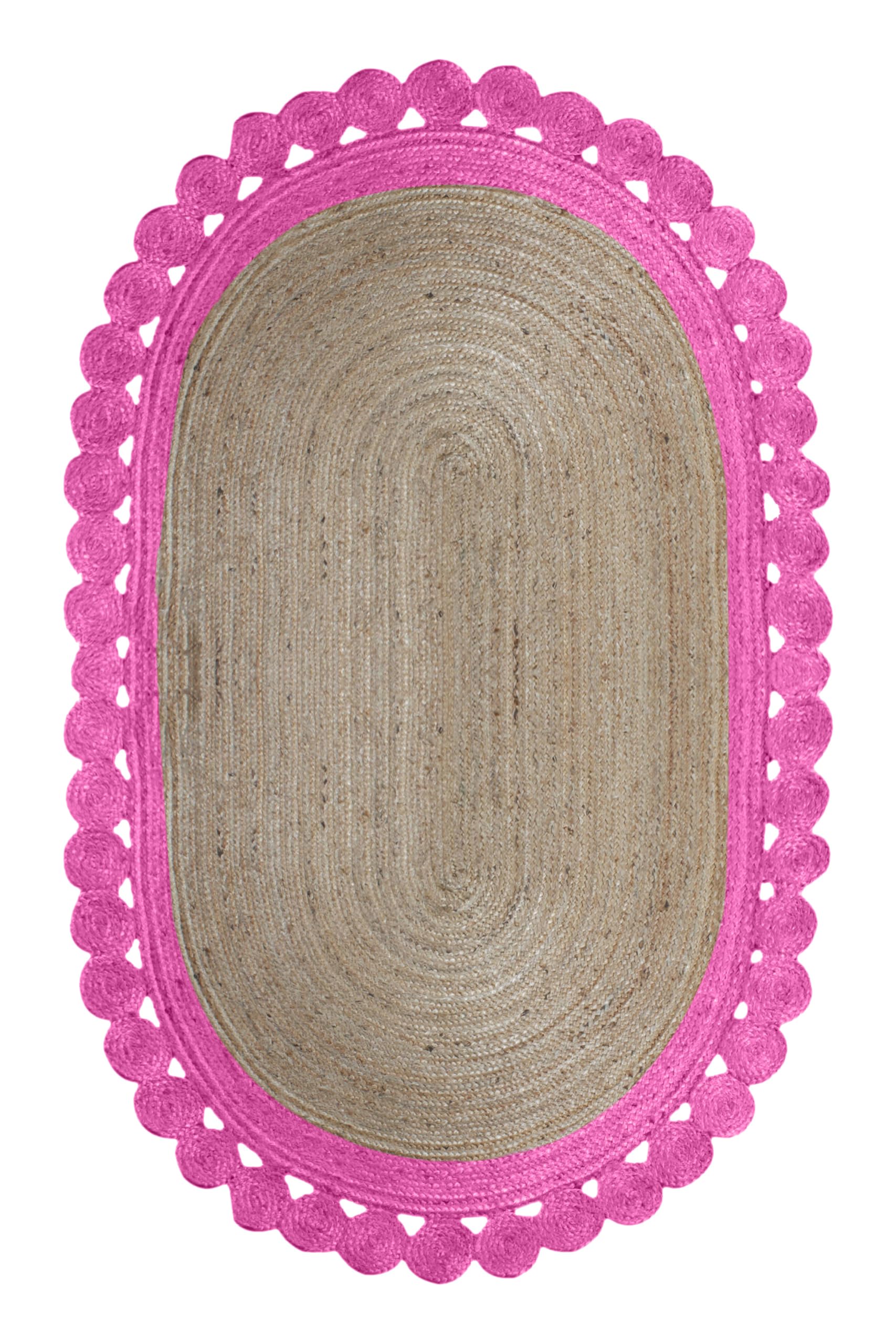 Tapis à tissage plat pour cuisine et chambre, jute 61 x 350 cm
