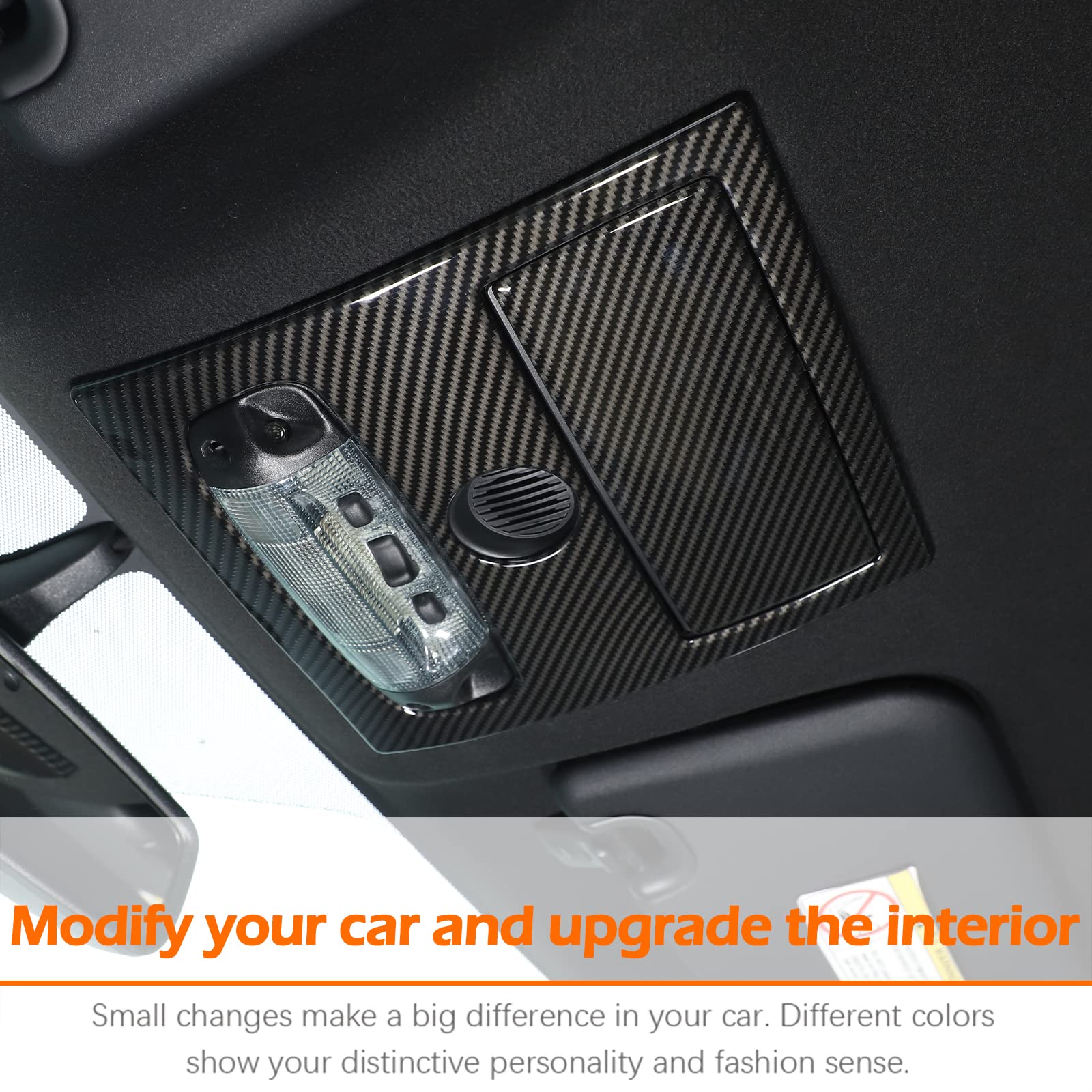 Adhesivo de plástico ABS para luces de lectura delantera y trasera para Ford Ranger Wildtrak 2015-2021 (cubierta delantera de luz de lectura)