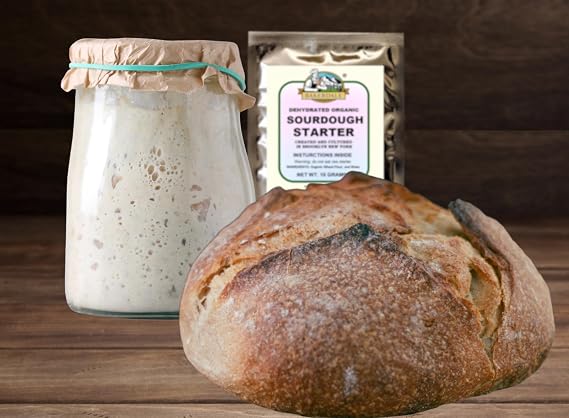 Bakerdale Dehydrated Natural Sourdough Starter Culture Non-GMO, Easy Activation, Beginner Friendly | Authentic Artisan Bread Starter