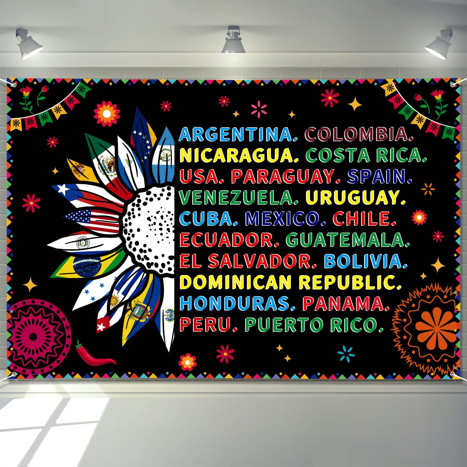 Inspirational Words Banner Aazon.co: Arosche Hispanic Heritage Onth Decorations Banner 72 X 48 Famous Hispanic People Decoration