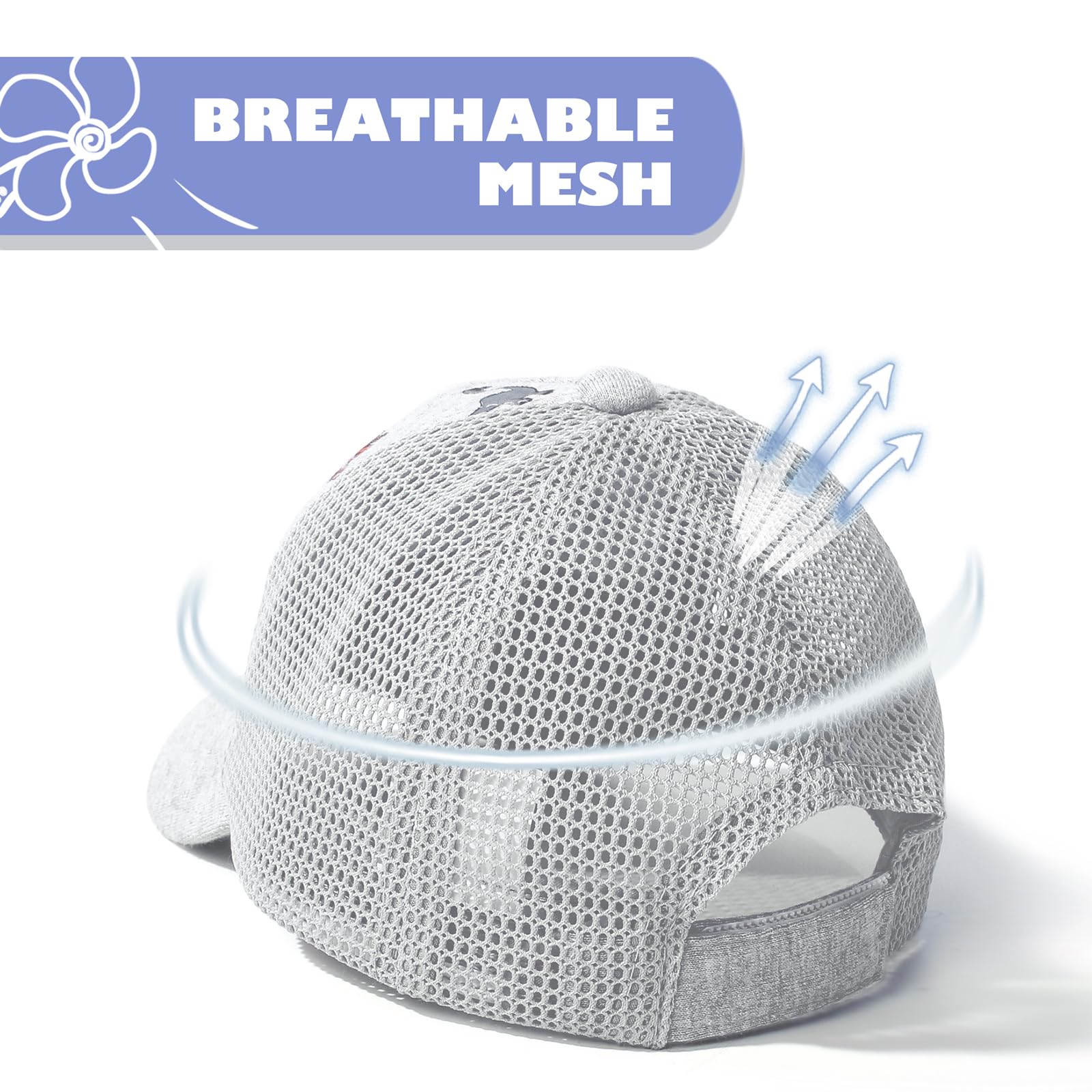 DRESHOW Niño Béisbol Gorra Bebé Sol Sombrero Lindo Sólido Color & Dinosaurio Patterned Gorras Unisex Bebé Camionero Sombreros Infantil Niño Kid Sombreros para Niños Niñas — view 4