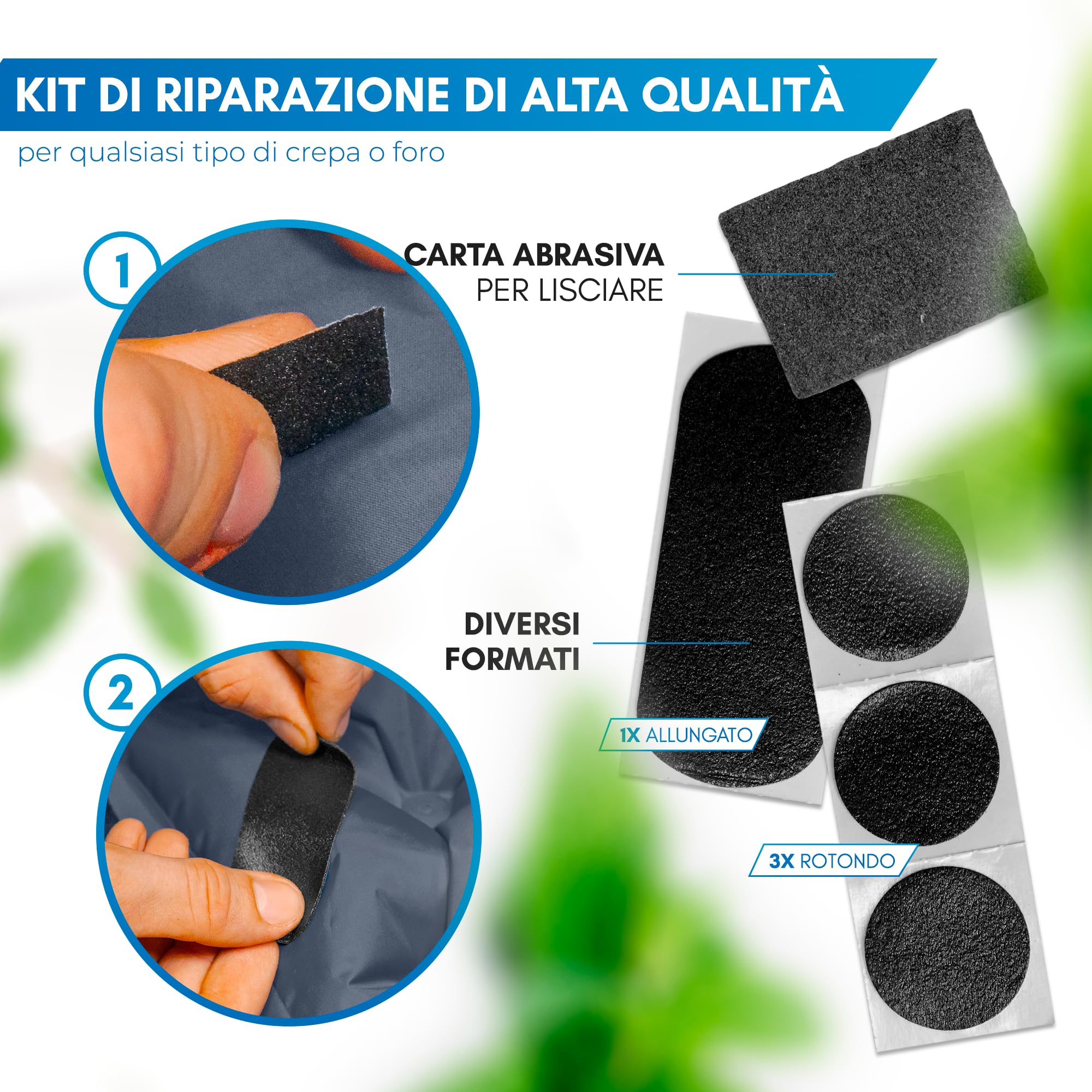 NORDMUT® Materassino da Campeggio Autogonfiante con Pompa a Pedale Integrata 10cm – Materassino Camping Compatto – Ultra Confortevole (Blu)
