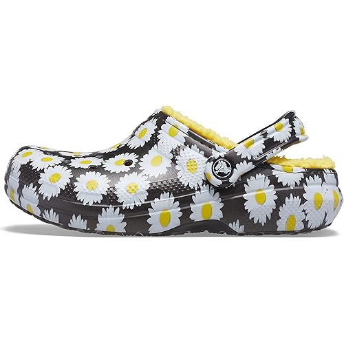 Crocs Men's and Women's Classic Lined Clog | Indoor and Outdoor Fuzzy Slipper