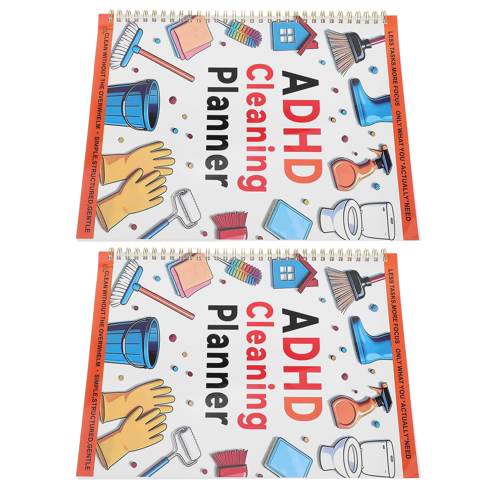 Planificador de limpieza con papel sin traspaso de tinta Zerodeko de 2 cuadernos 8