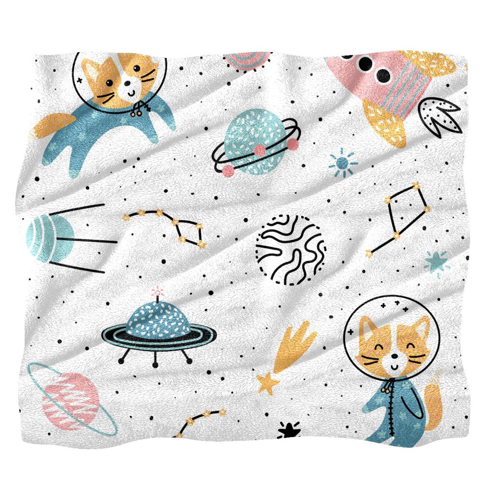 Couverture polaire chat plaid doux et confortable pour lit et canapé