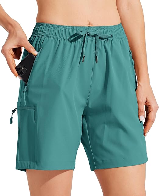 Willit Women's Shorts Hiking Cargo Quick Dry Golf Active Athletic Shorts 7" Lightweight Summer with Pockets