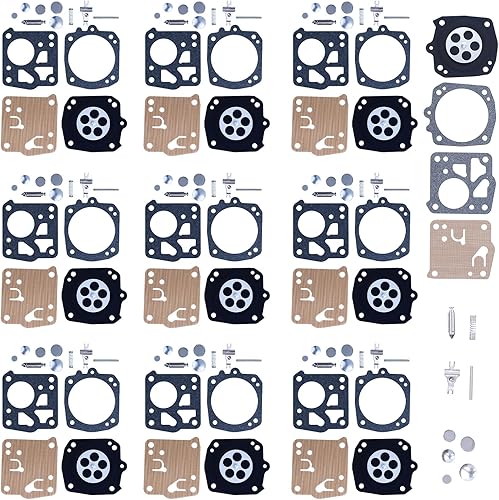 Miniatura 3 de Kit de reconstrucción de diafragma de carburador para Jonsered 625, 630, 670, para Husqvarna 61, 65, 77, 162, 181, 185, 266, 268, 272, 281, 288,