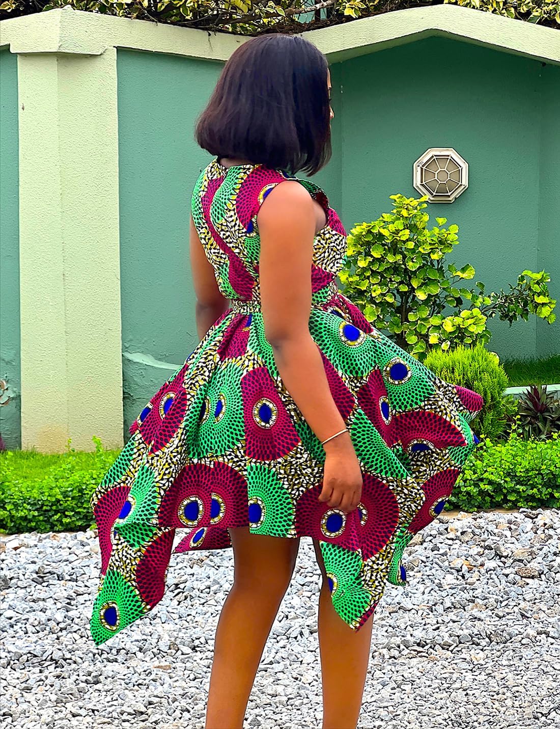 SHENBOLEN Women African Print Dresses Traditional Clothing Casual Party Dress - Image 5