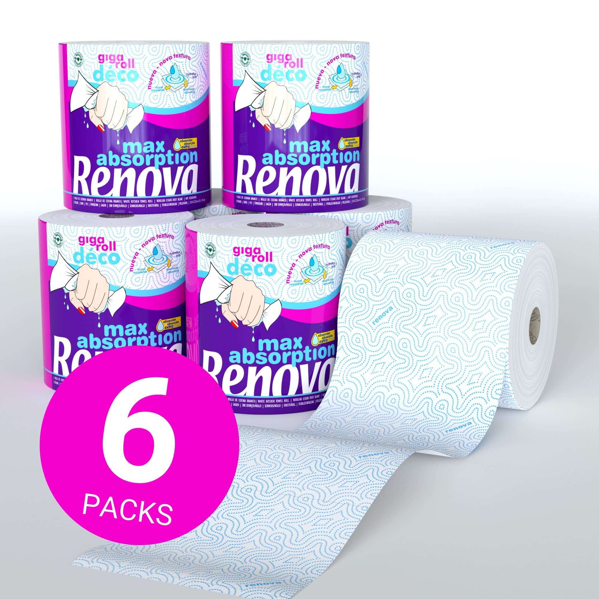 Renova Rollo de Cocina (Gigaroll Decorado) , 1 unidad