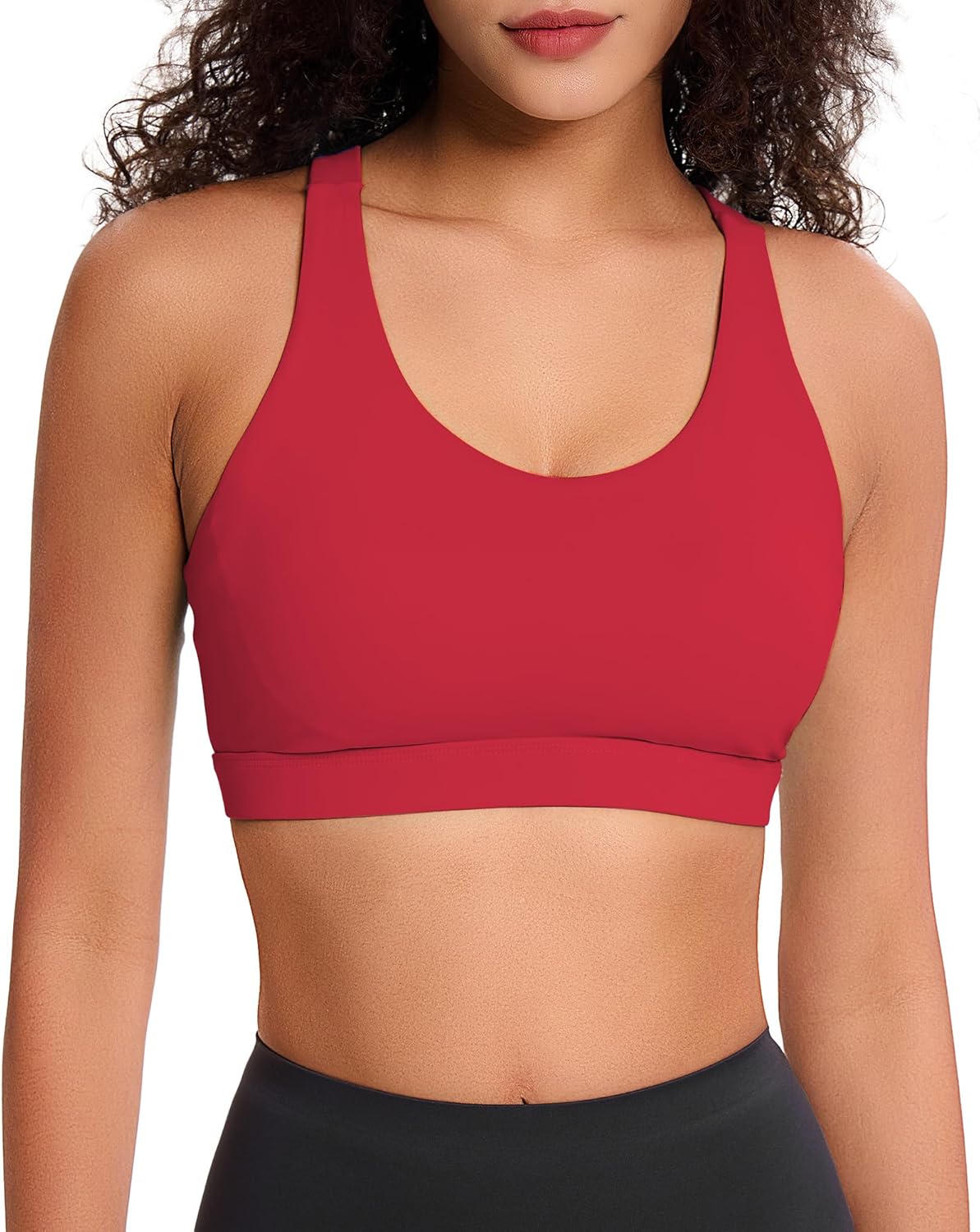 Sports Bras for Women, High Impact Sports Bra - Racerback Running Bra Padded Yoga Bra, Workout Crop Tank Tops Longline