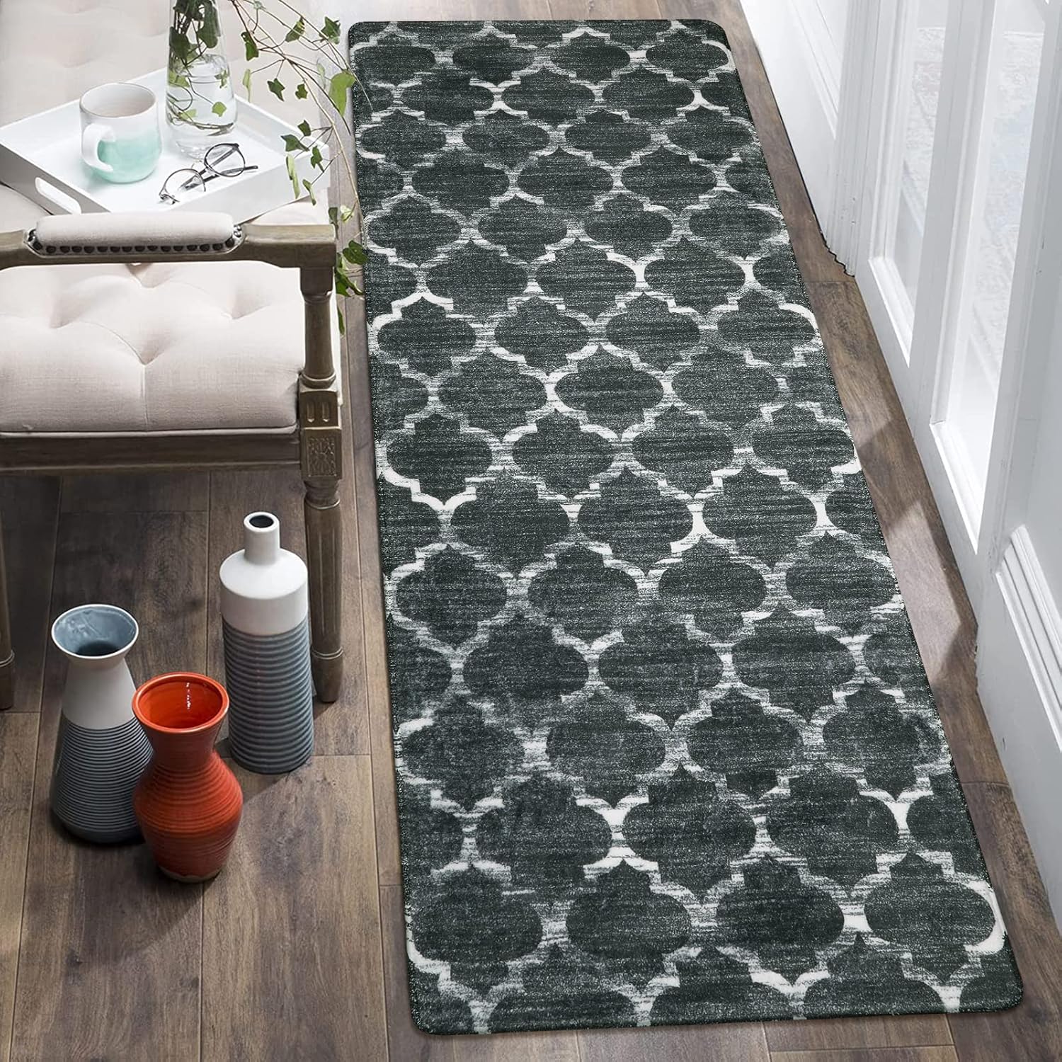 Lahome Moroccan Runner Rugs for Hallway 2x6 Washable Non