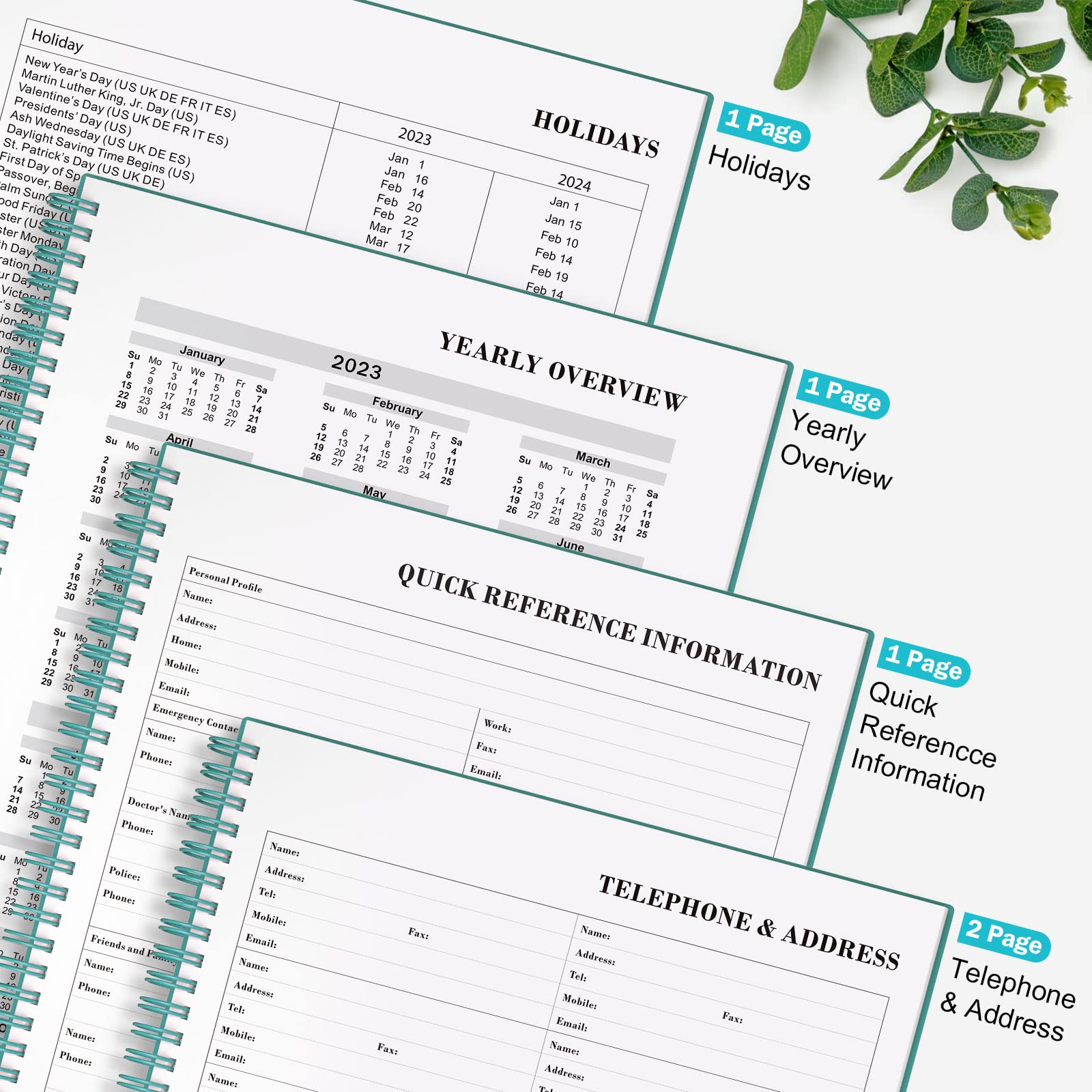 Agenda Digital 2025 Planner 2025 - Agenda 2025, Enero 2025 - Diciembre 2025, Agenda Semanal Y Mensual, Agenda Diaria Agendas Profesionales